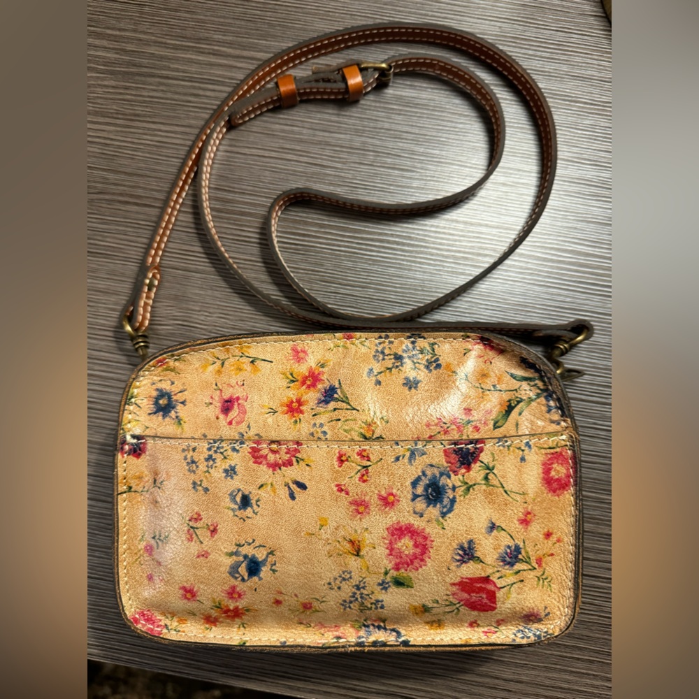 PATRICIA NASH - Prairie Rose Cassano Leather Floral Crossbody Bag
